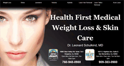 Desktop Screenshot of healthfirstweightcontrol.com