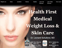 Tablet Screenshot of healthfirstweightcontrol.com